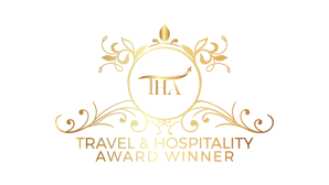 Travel and hospitality award winner logo golden 01